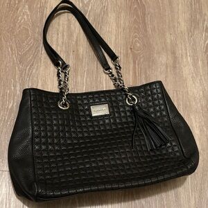 Calvin Klein Black Quilted Shoulder Bag